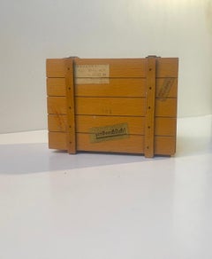 Vintage Wooden German Music Box - Travel Trunk - Strauss: 'Les Roses Du Sud'