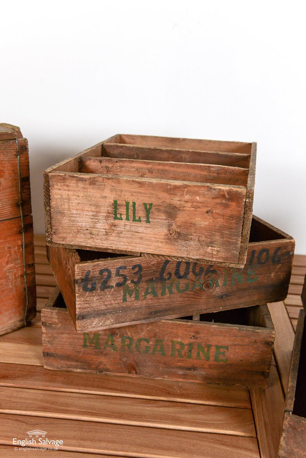 wooden grocery crates