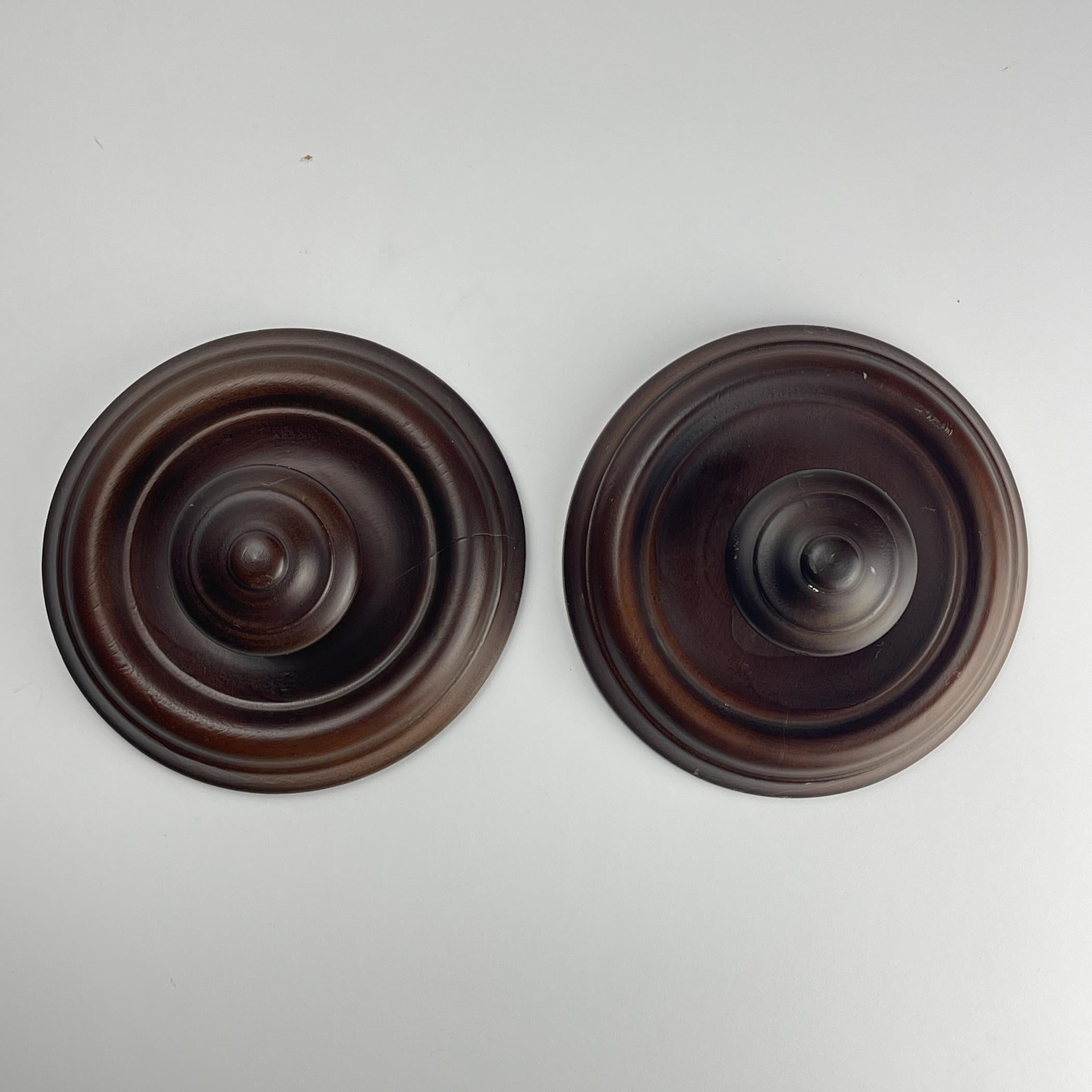 Appendiabiti vintage in legno Art Deco, Italia, anni '50, Set di 2 in vendita 2