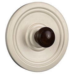 Percha vintage de madera Art Déco, Italia, años 60