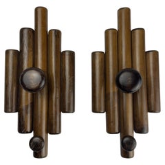 Vintage wooden hangers, Italy, 1970s, Set of 2