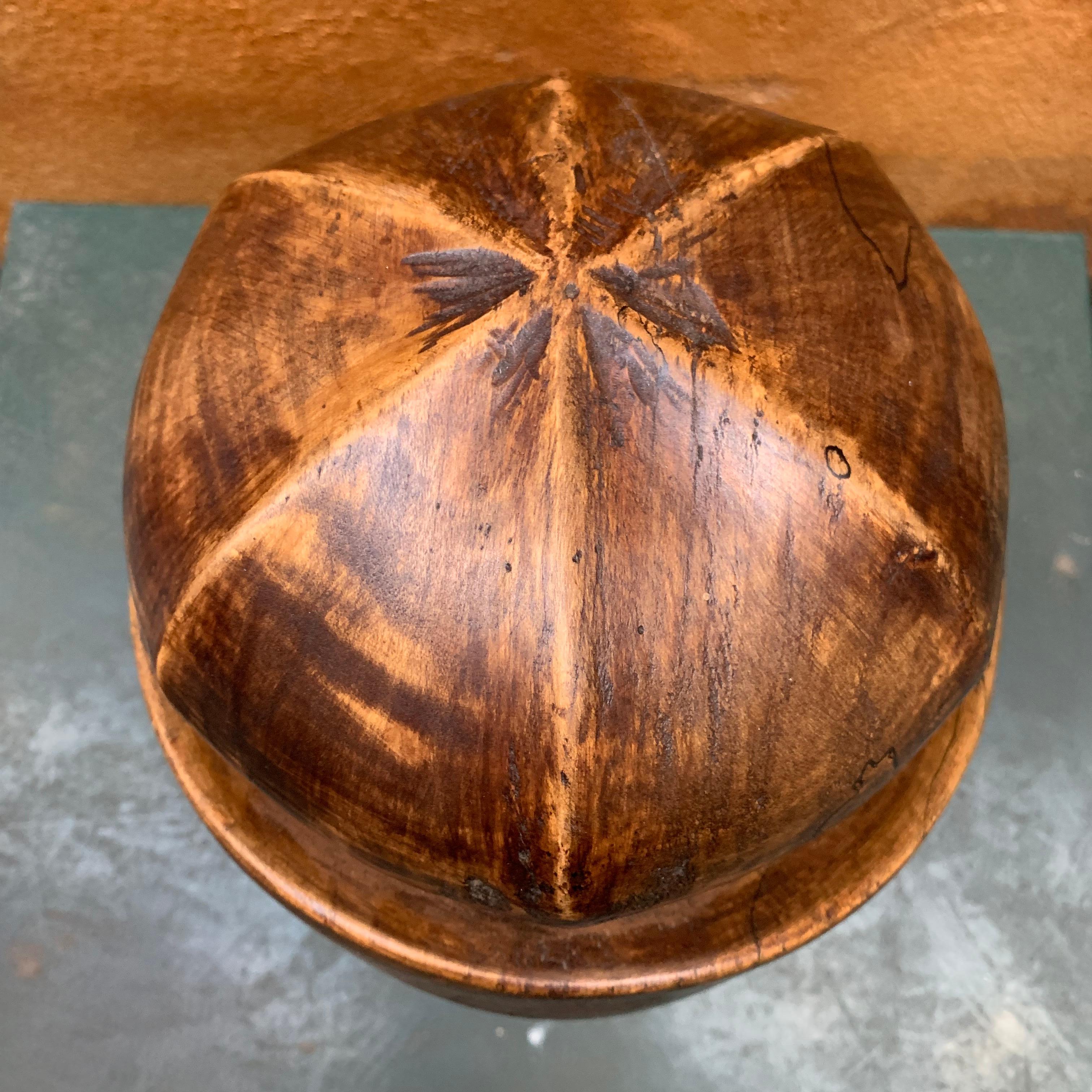 20th Century Vintage Wooden Hat Form