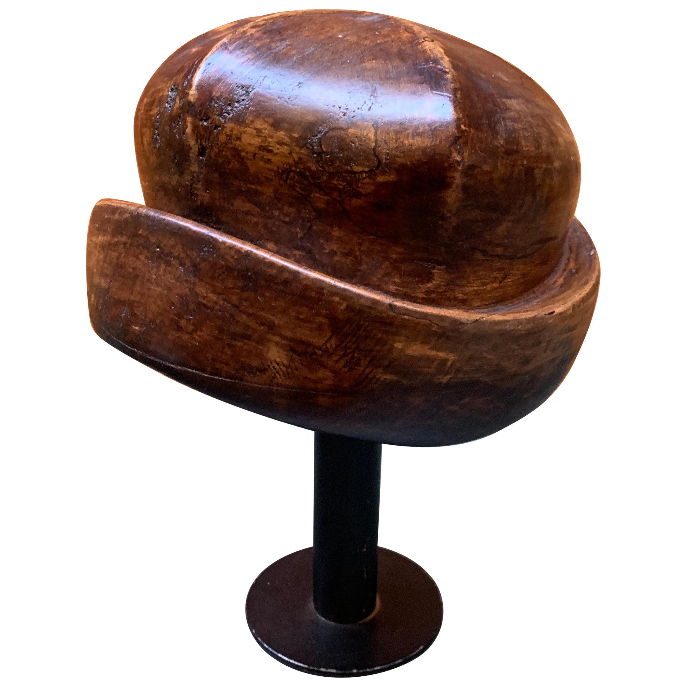 Vintage Wooden Hat Form