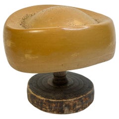 Vintage Wooden Hat Form Mold, Vienna, Austria, 1930s