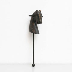 Vintage Wooden Hobby Horse Toy, circa 1950