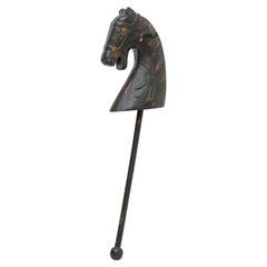 Vintage Wooden Hobby Horse Toy, circa 1950