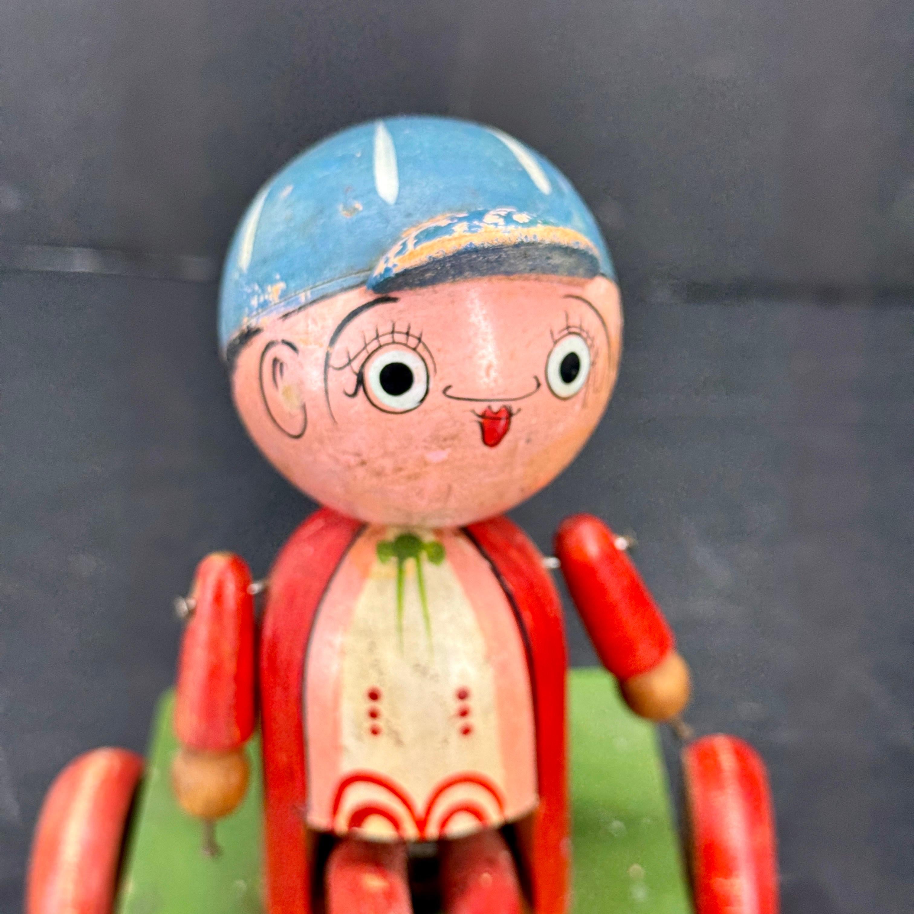 Vintage Wooden Jaymar Toy on Wheels, circa 1930 For Sale 3