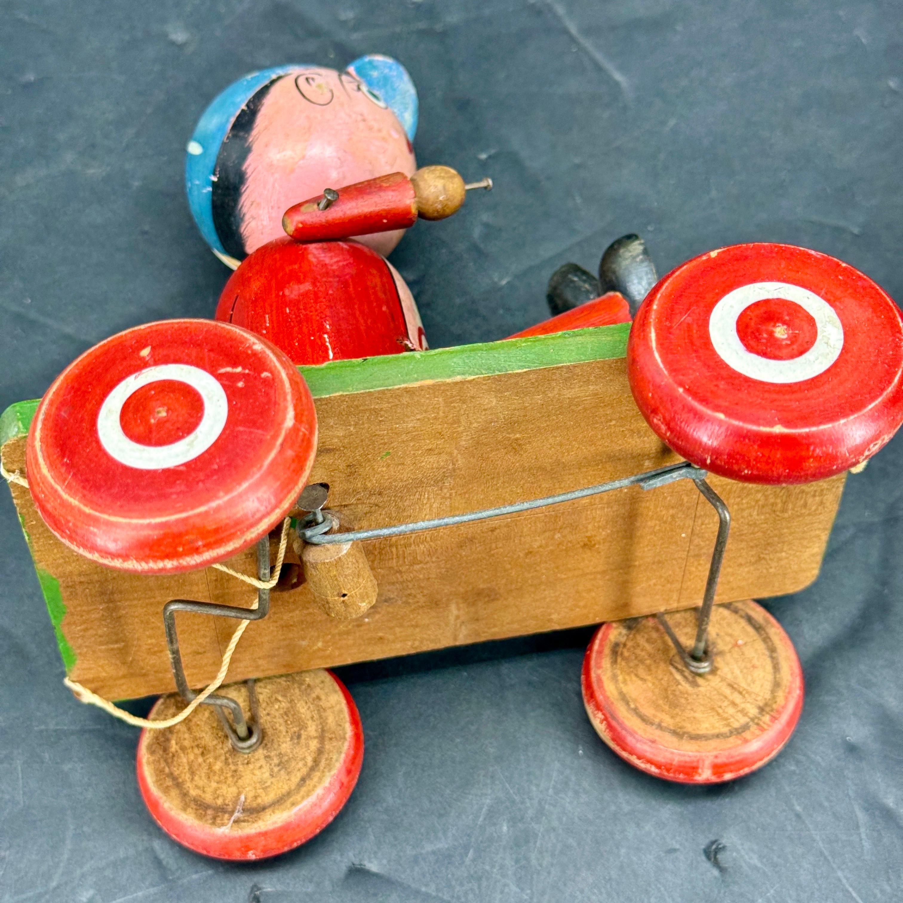Vintage Wooden Jaymar Toy on Wheels, circa 1930 For Sale 4