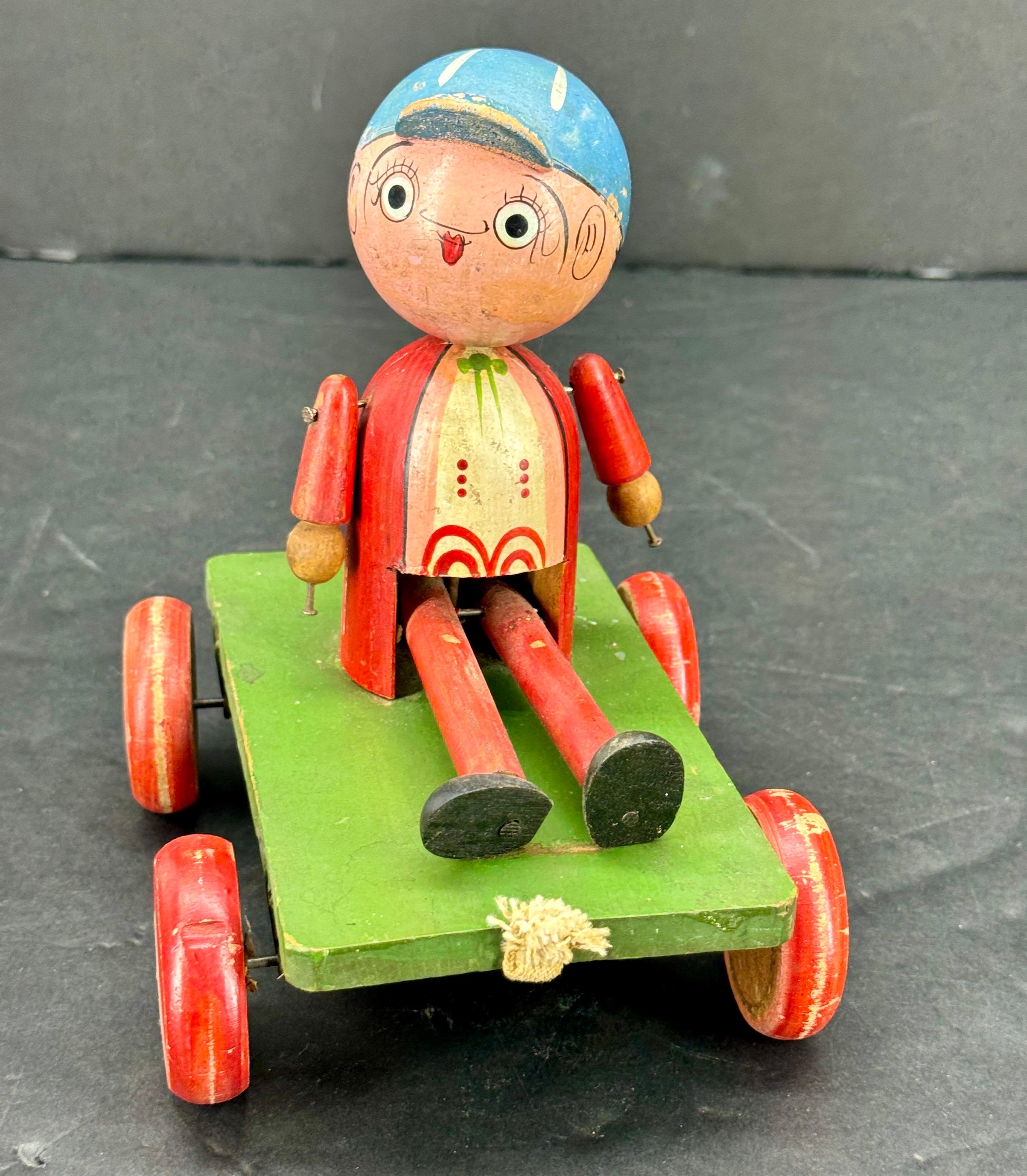 Vintage Wooden Jaymar Toy on Wheels, circa 1930 For Sale 6