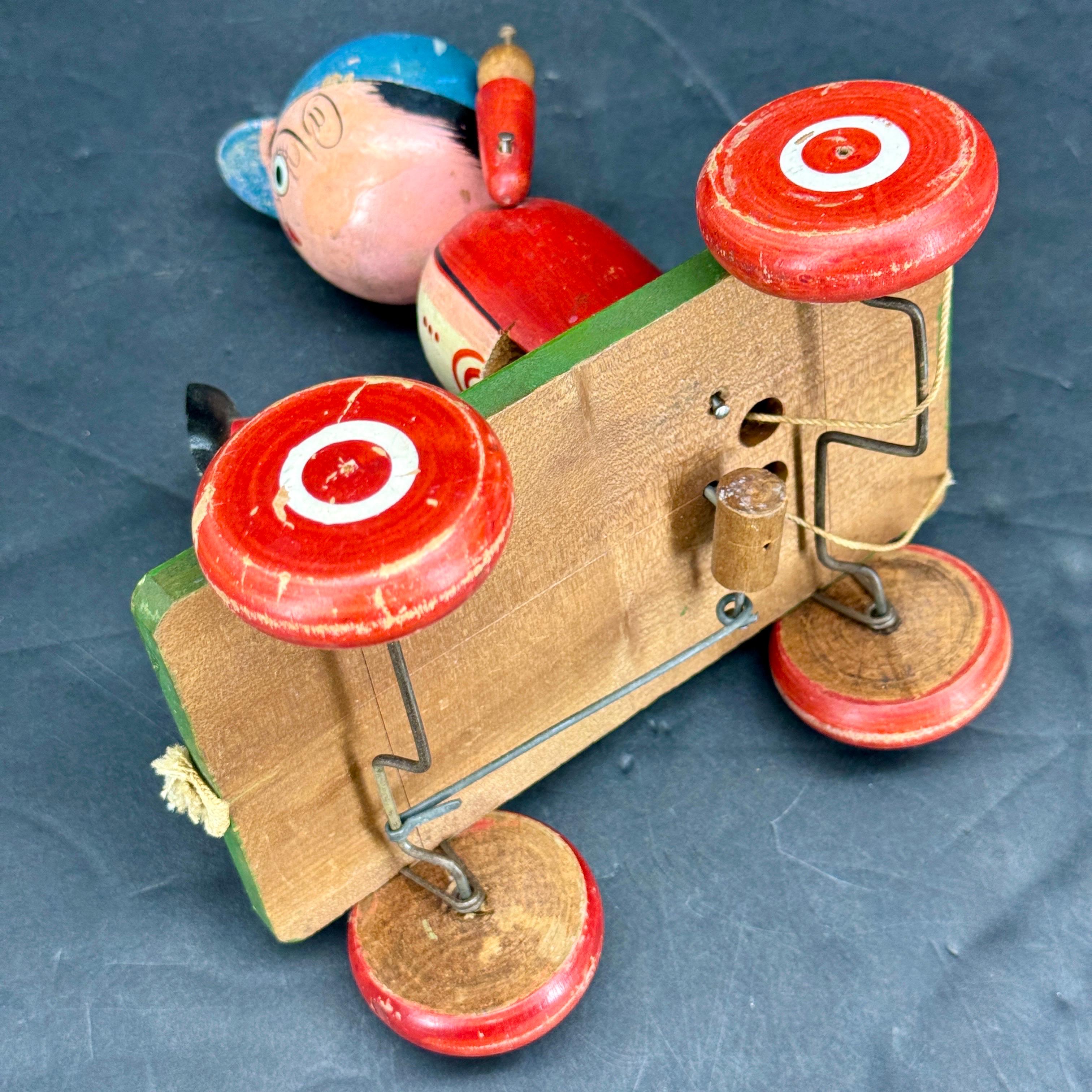 Vintage Wooden Jaymar Toy on Wheels, circa 1930 For Sale 2