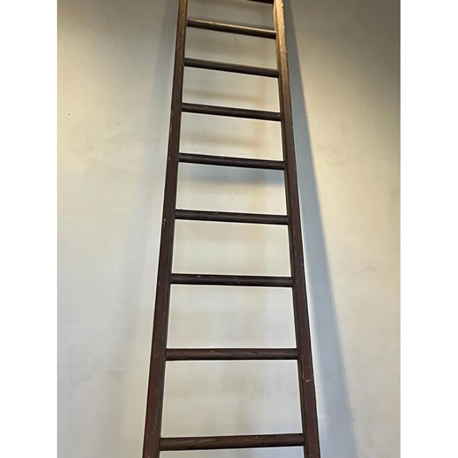 wooden extension ladder