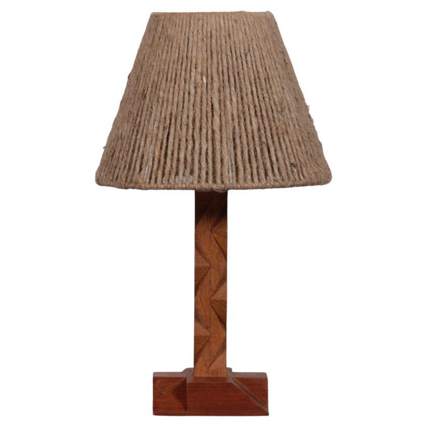 Lámpara vintage de madera años 60