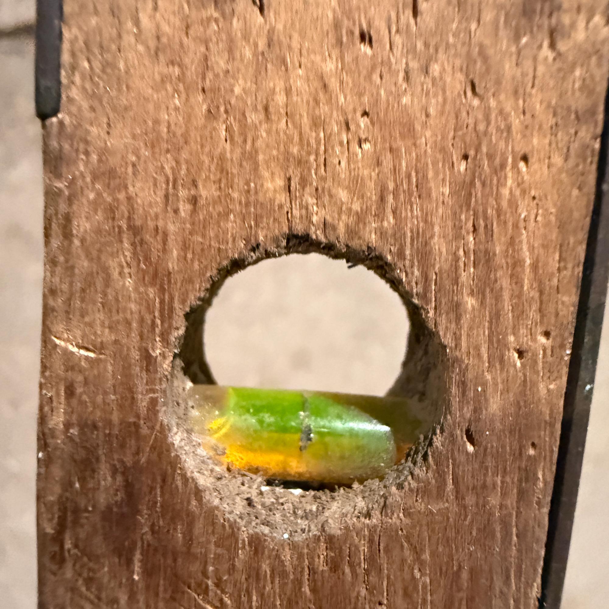 Vintage Wooden Level - Teak and Brass Dual Window Spirit Level - J Rabone & Sons For Sale 3