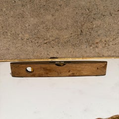 Vintage Wooden Level - Teak and Brass Dual Window Spirit Level - J Rabone & Sons