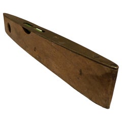 Vintage Wooden Level - Teak and Brass Dual Window Spirit Level - J Rabone & Sons
