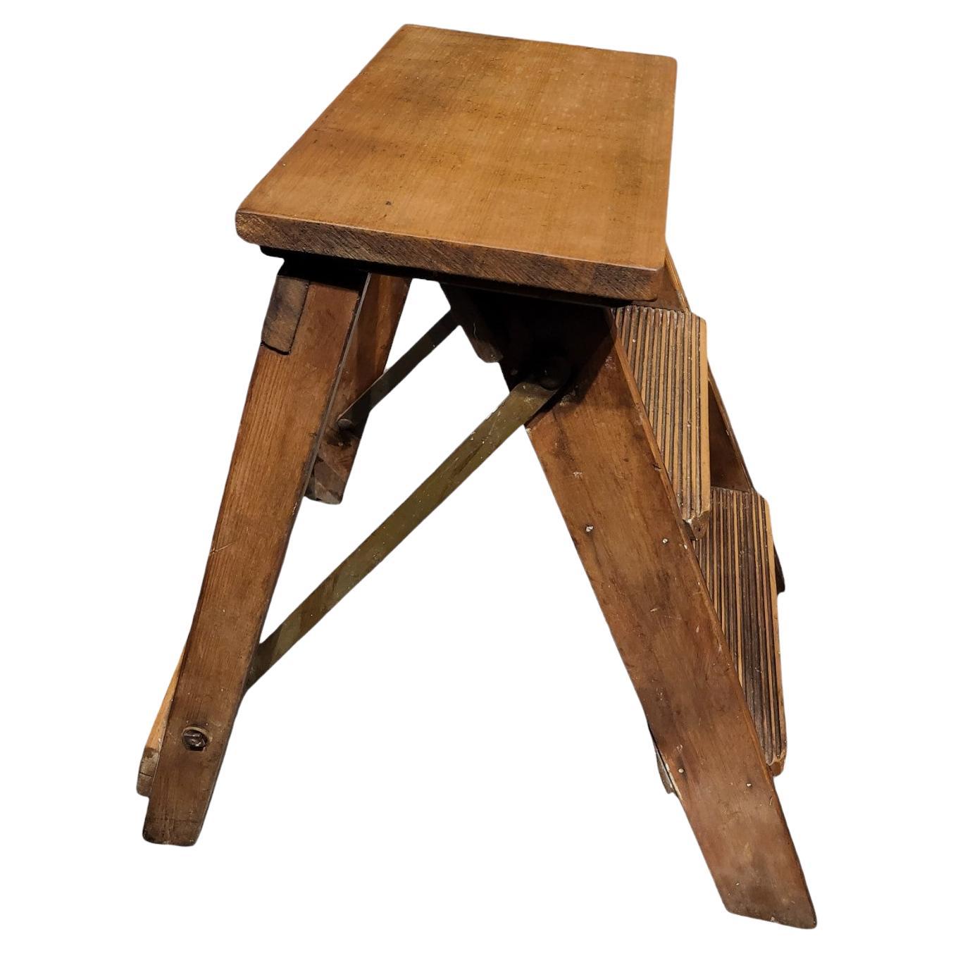 Charming Vintage Library Steps
Very Sturdy 
They could be used or side table?
C1920s