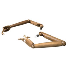 Set di bracci di manichino in legno vintage Industrial Mid-Century Modern