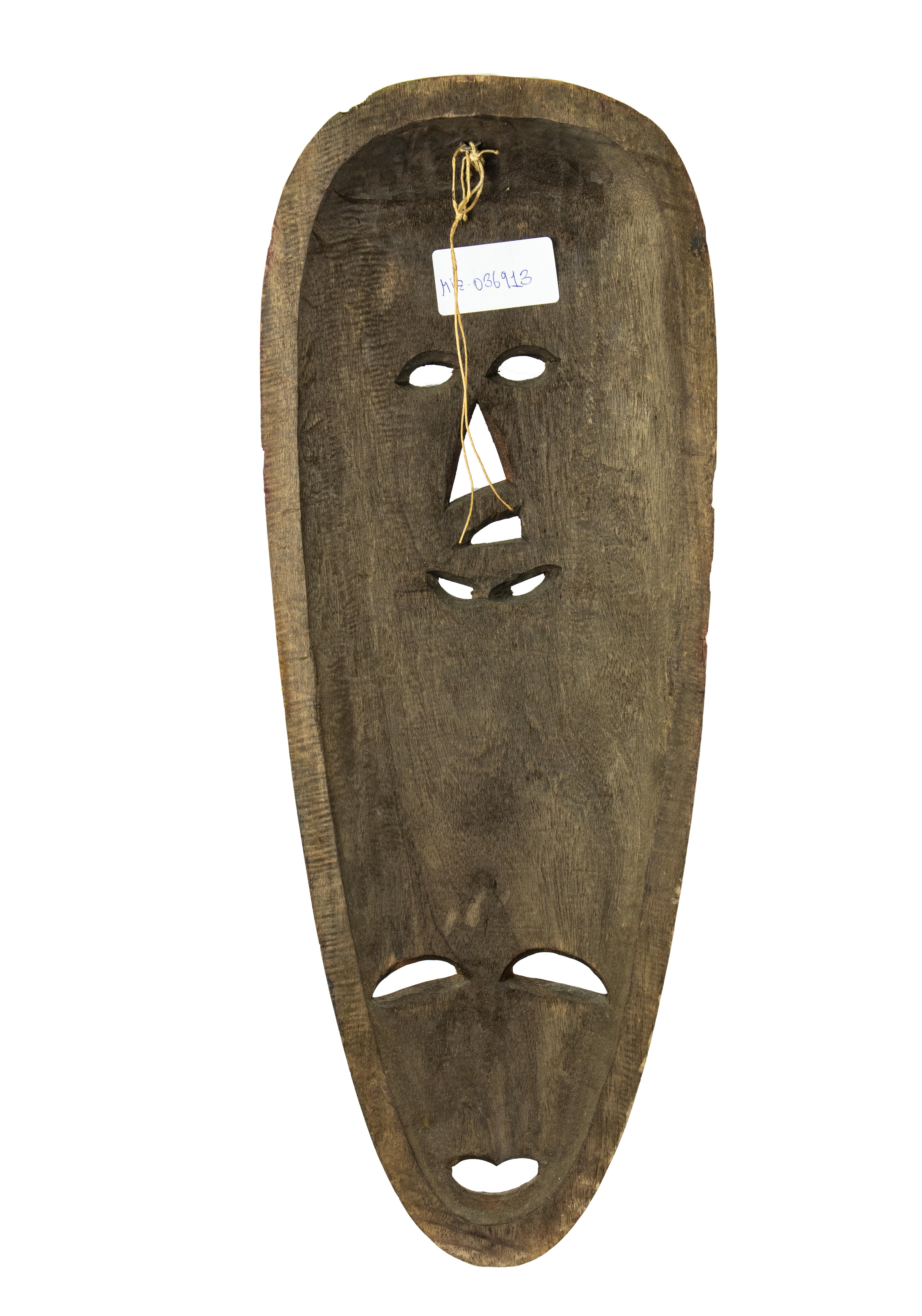 Vintage Wooden Mask, Mid-20th Century In Good Condition For Sale In Roma, IT