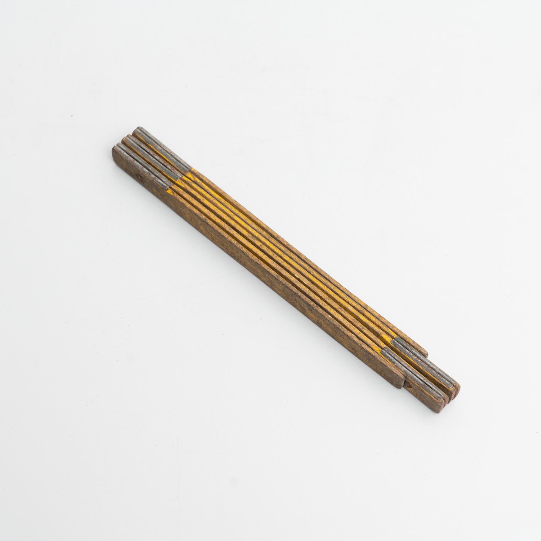 Vintage Wooden Measuring Stick, circa 1950 For Sale 5