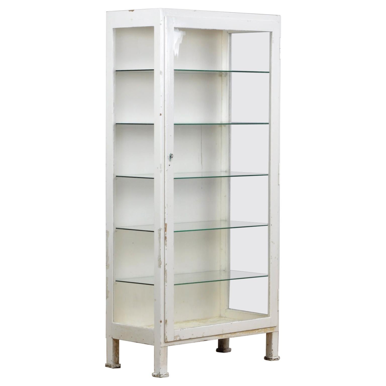 Vintage Wooden Medical Cabinet, 1950s