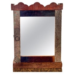 Vintage Wooden Medicine Cabinet with Mirror