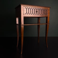 Vintage wooden nightstand, Italy 1970s, Mid-century furniture