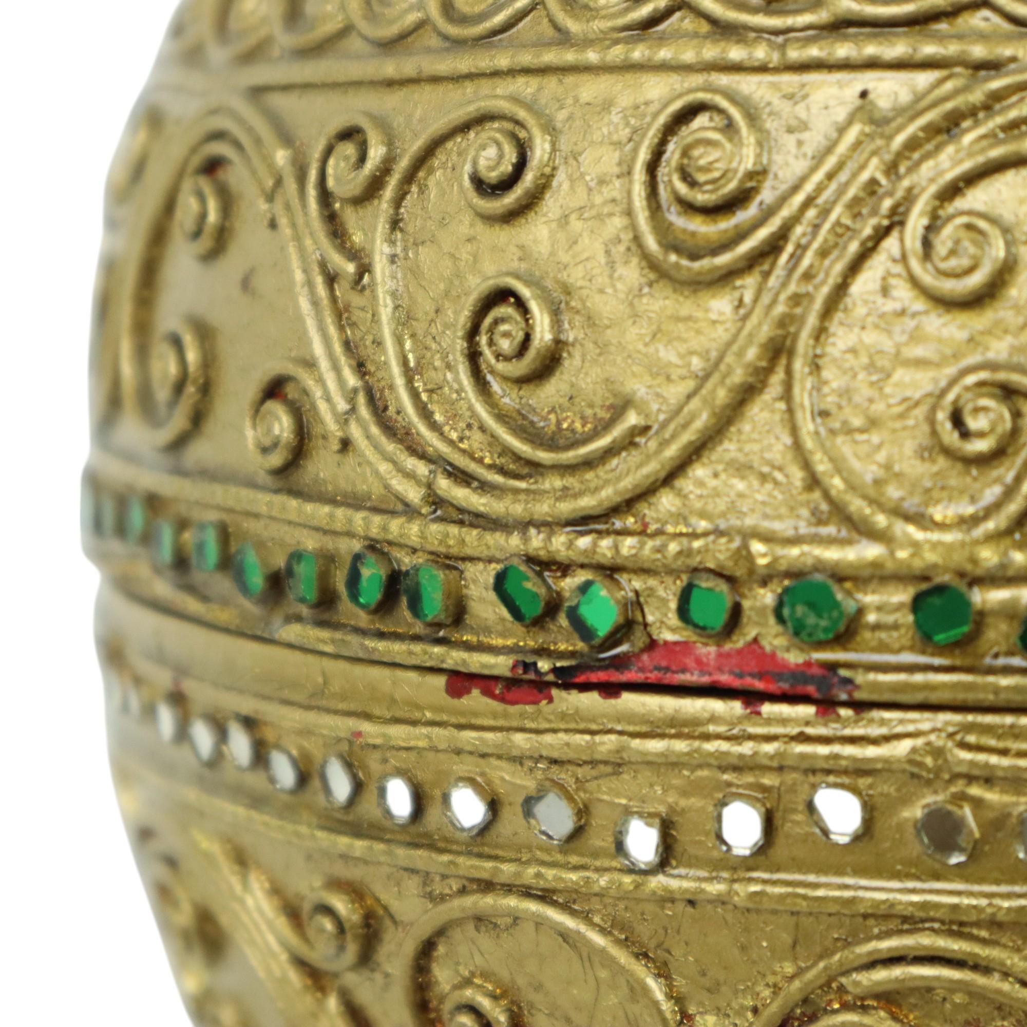 Ciotola per offerte in legno d'epoca dorata a foglia d'oro Burma 49 cm in vendita 2