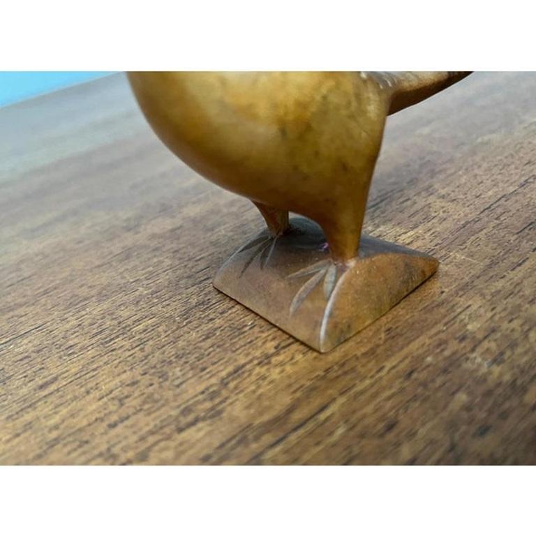 Vintage Pfau Figur aus Holz im Angebot 6