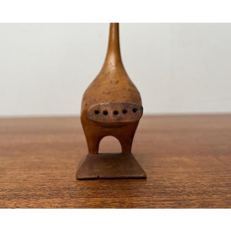 Vintage Pfau Figur aus Holz im Angebot 8
