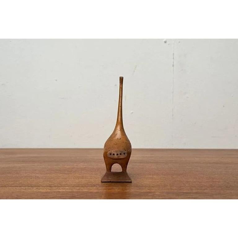 Vintage Pfau Figur aus Holz (20. Jahrhundert) im Angebot