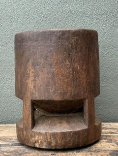 Vintage Wooden Pestle Pot