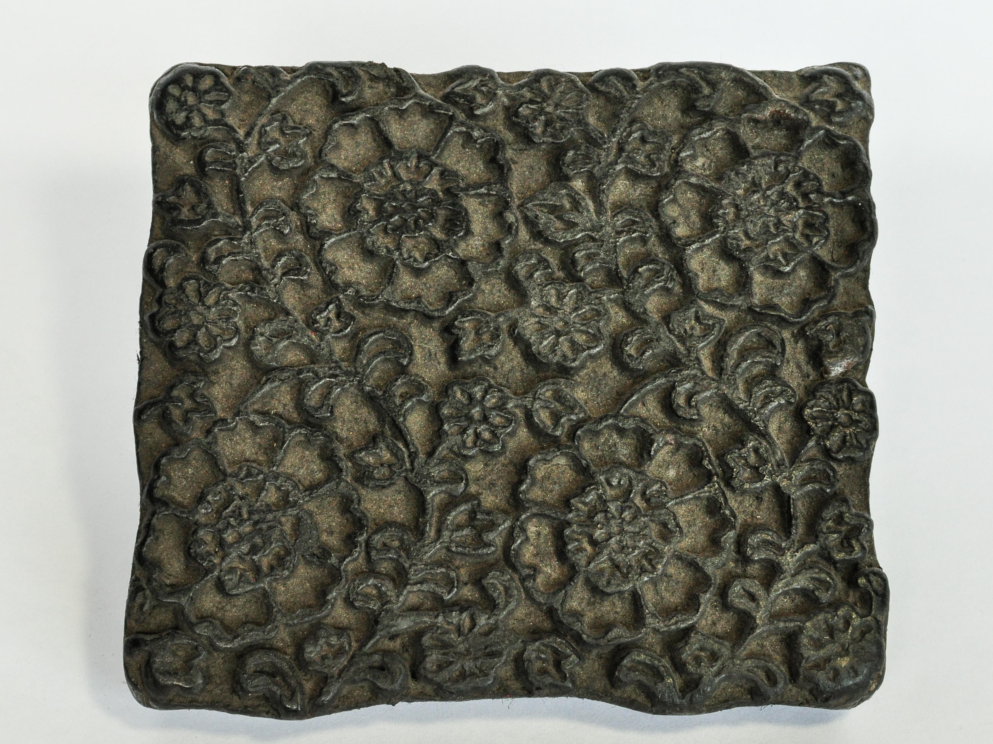 Vintage Wooden Printing Block from India, Late 20th Century 3