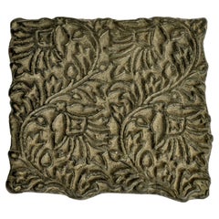 Vintage Wooden Printing Block from India, Late 20th Century