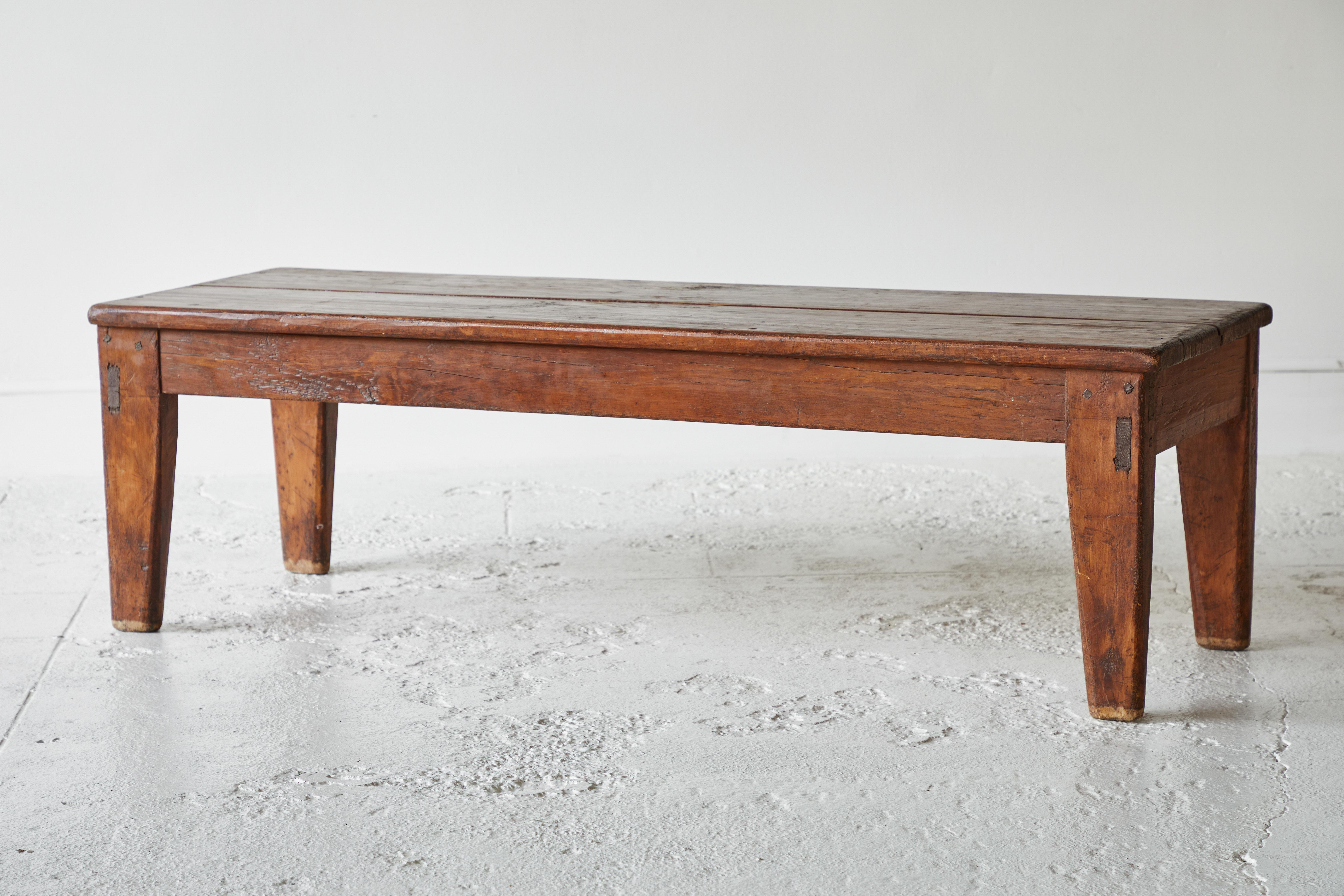 20th Century Vintage Wooden Rectangular Coffee Table