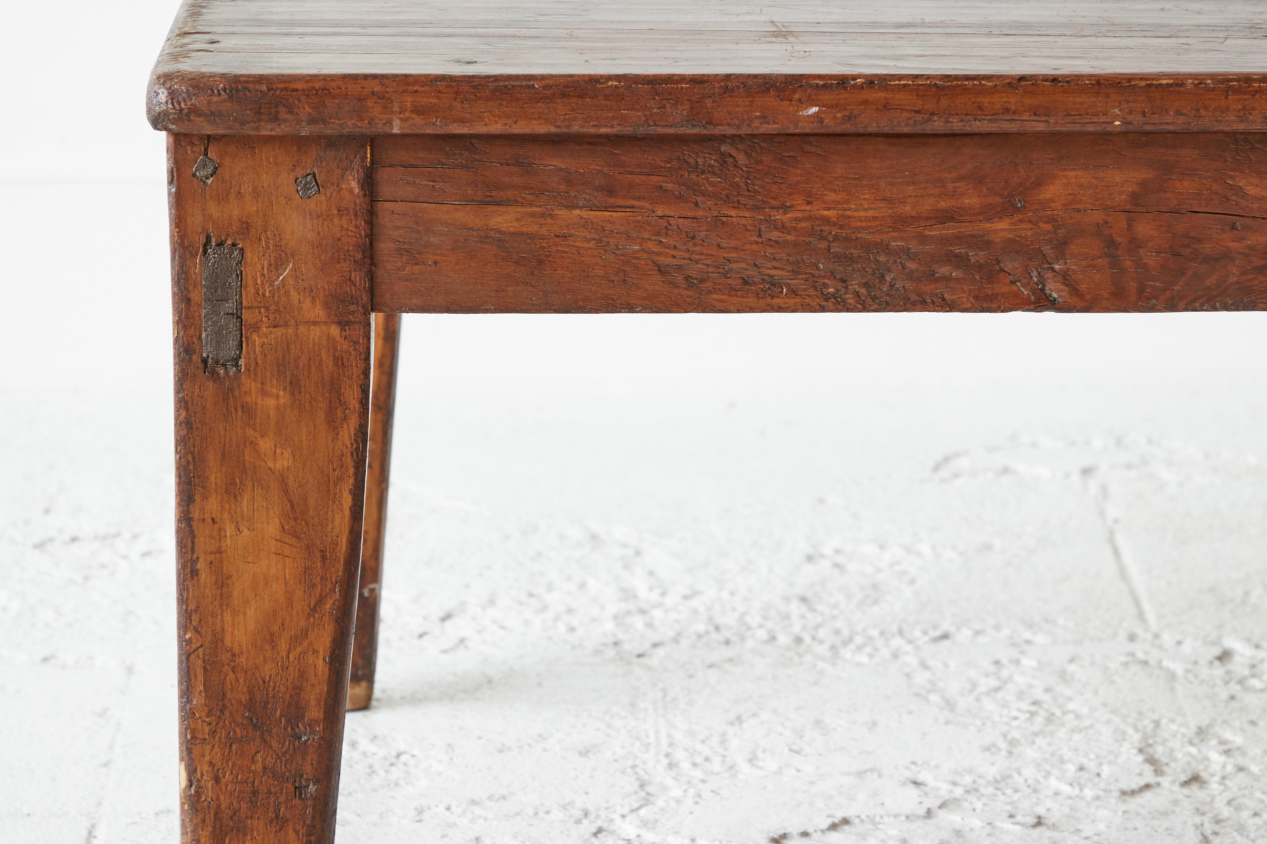 Vintage Wooden Rectangular Coffee Table 2