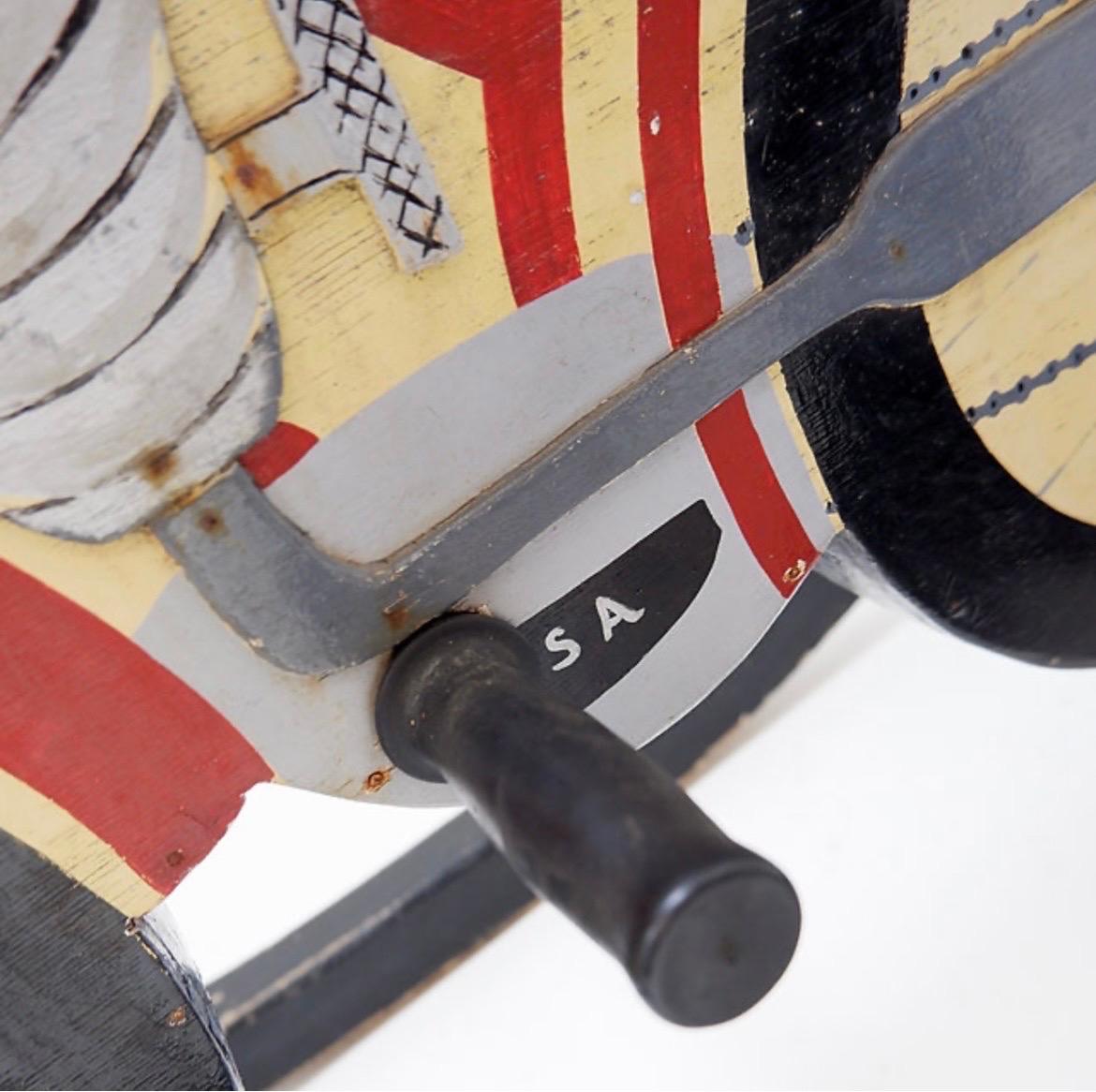 Legno Moto BSA a dondolo in legno d'epoca - Anni '30 - Carosello, giostra in vendita