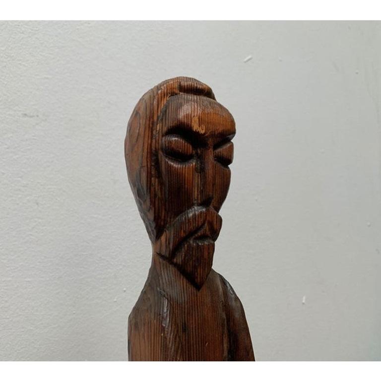 Scultura sacrale in legno d'epoca in vendita 3