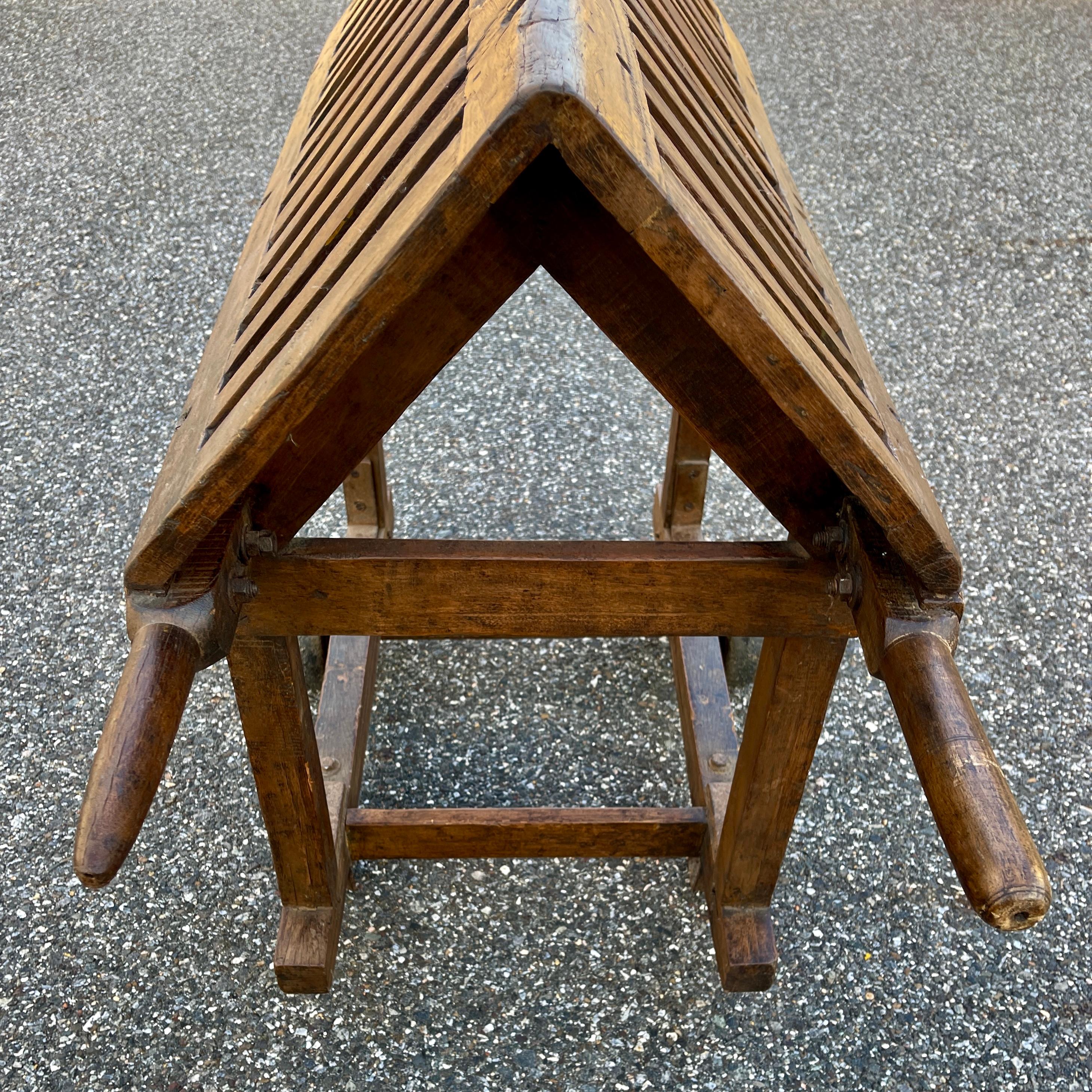 Vintage Wooden Saddle Rack or Blanket Stand 4