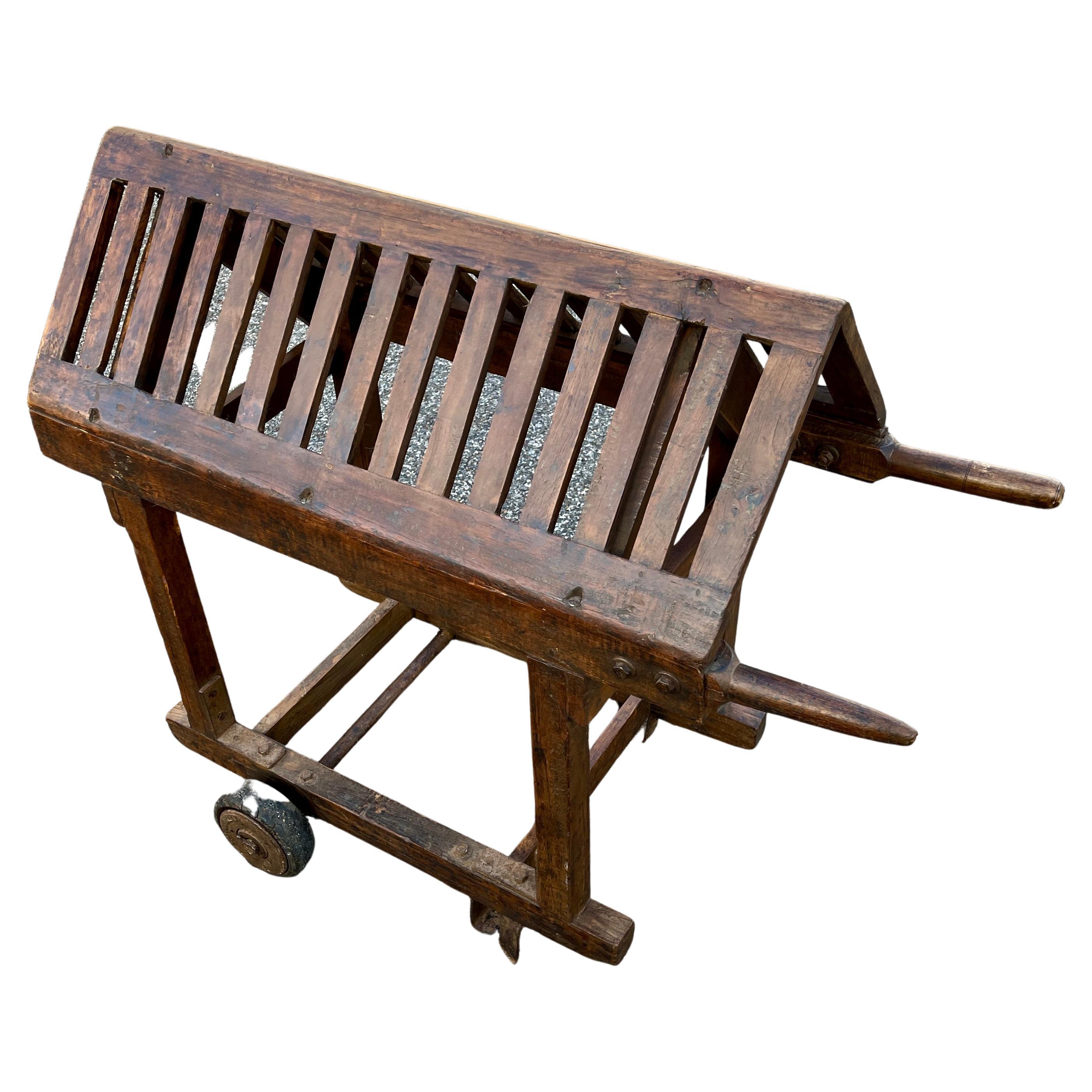 Vintage wooden saddle rack or blanket stand.