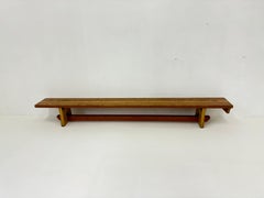 Vintage wooden school bench , 1970’s