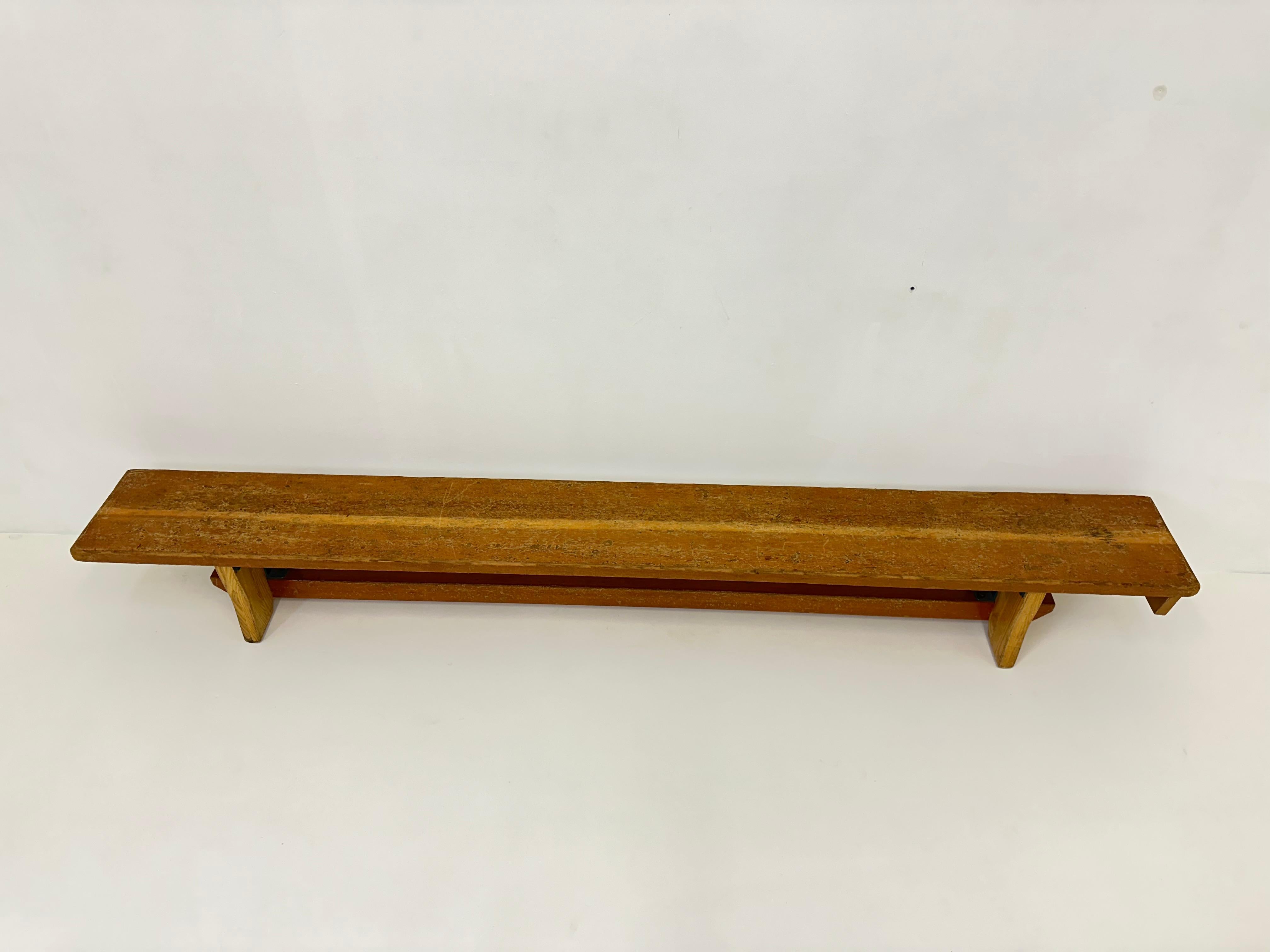 Fine XX secolo Banco scolastico in legno vintage, anni '70 in vendita
