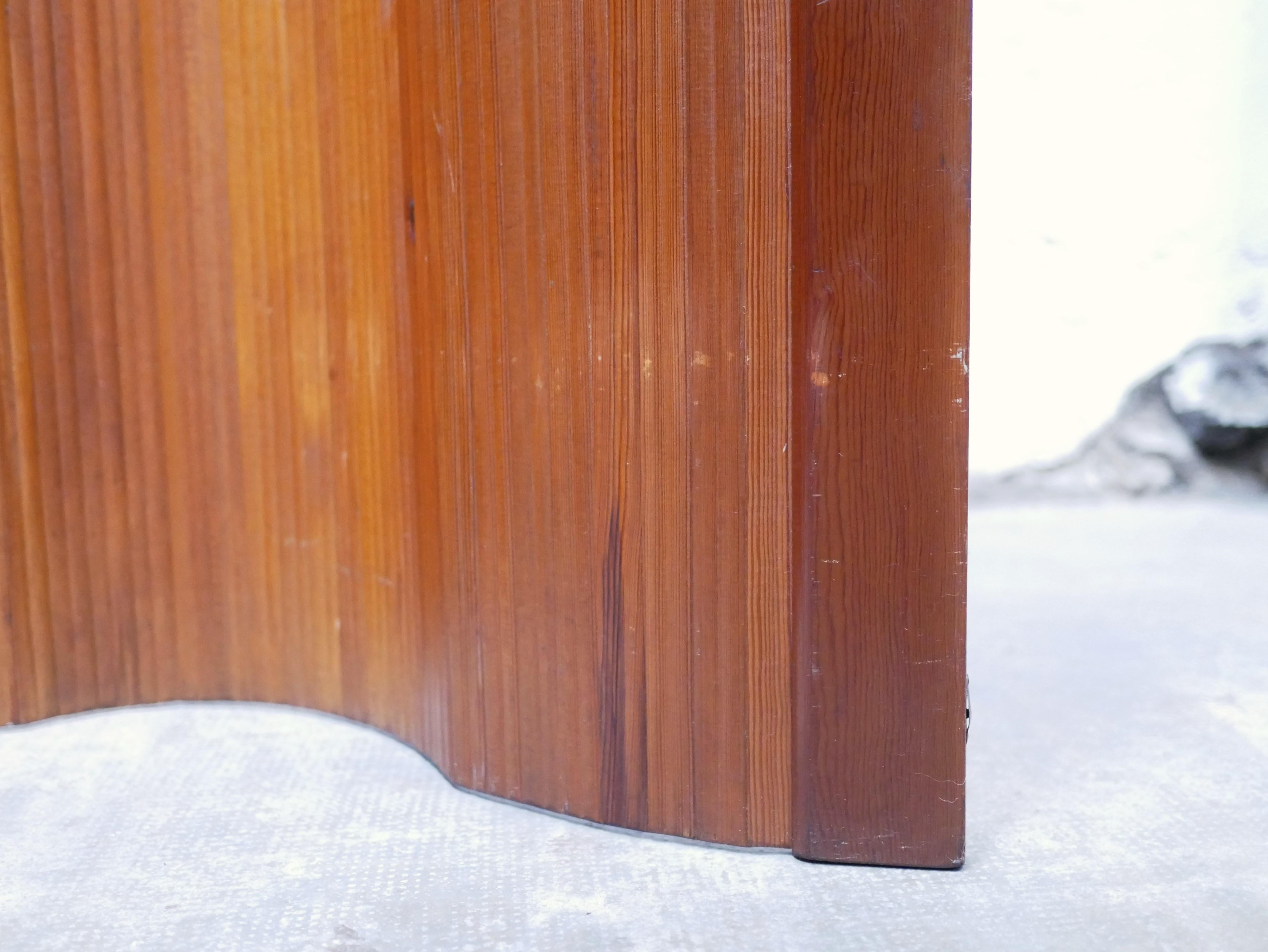 Vintage wooden screen produced by SNSA For Sale 11