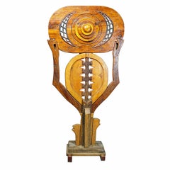 Escultura vintage de madera Atlante de Luciano Bertolotto, Italia