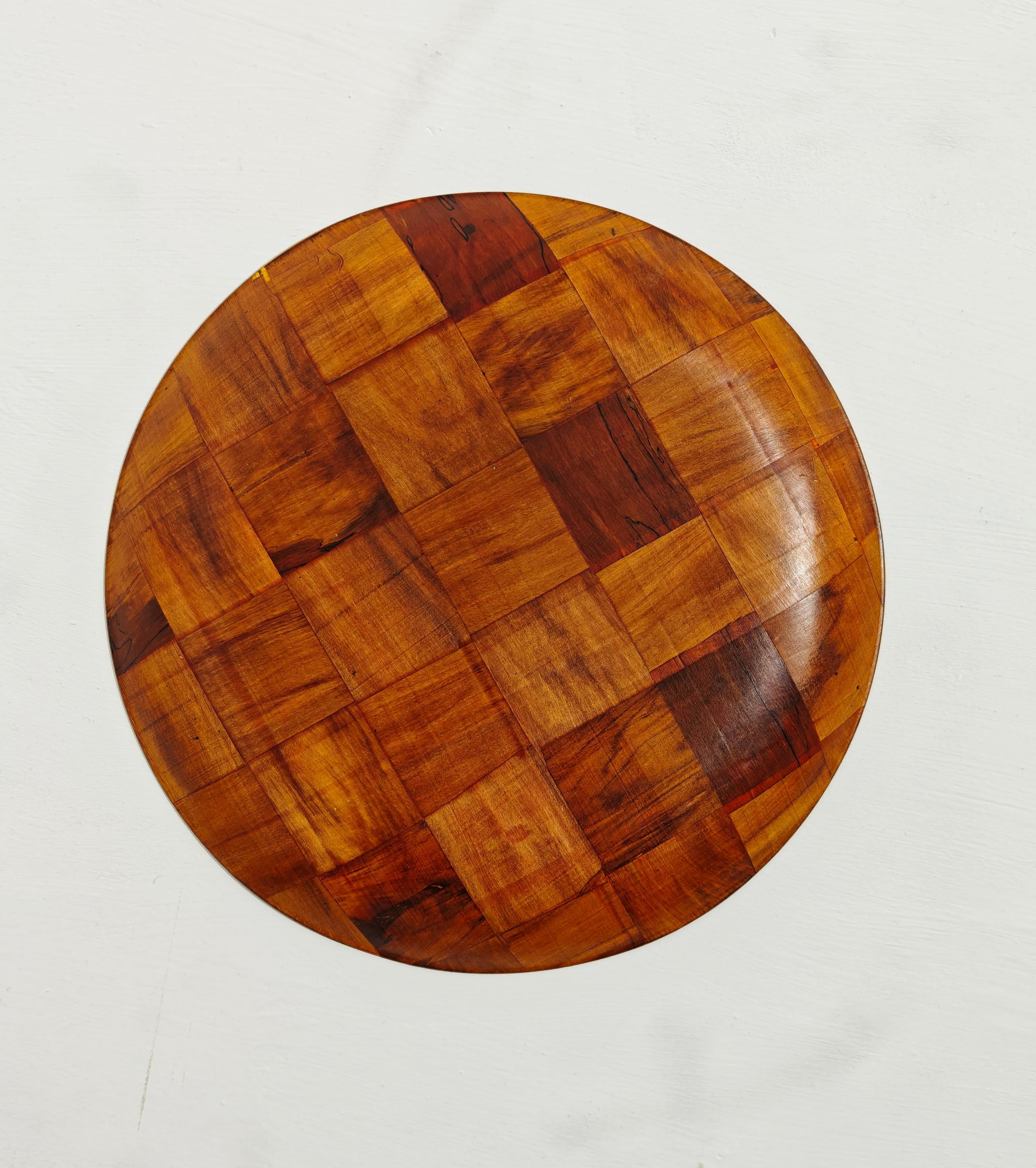 Plateau de service vintage en bois design moderne du milieu du siècle, Italie, années 1960/70 Excellent état - En vente à Palermo, IT