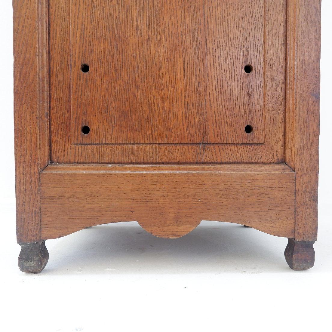 Vintage Wooden Side Cabinet - 1950s / H:105cm For Sale 9