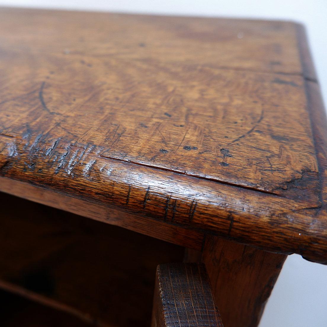 Vintage Wooden Side Cabinet - 1950s / H:105cm For Sale 12