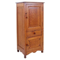 Meuble d'appoint vintage en bois - années 1950 / H:105cm