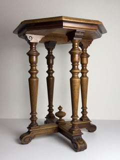Vintage wooden side table, Italy 1950s, Vintage home decor