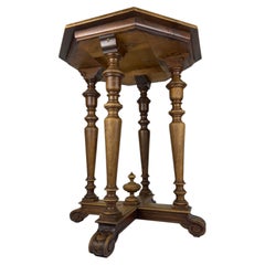 Vintage wooden side table, Italy 1950s, Vintage home decor