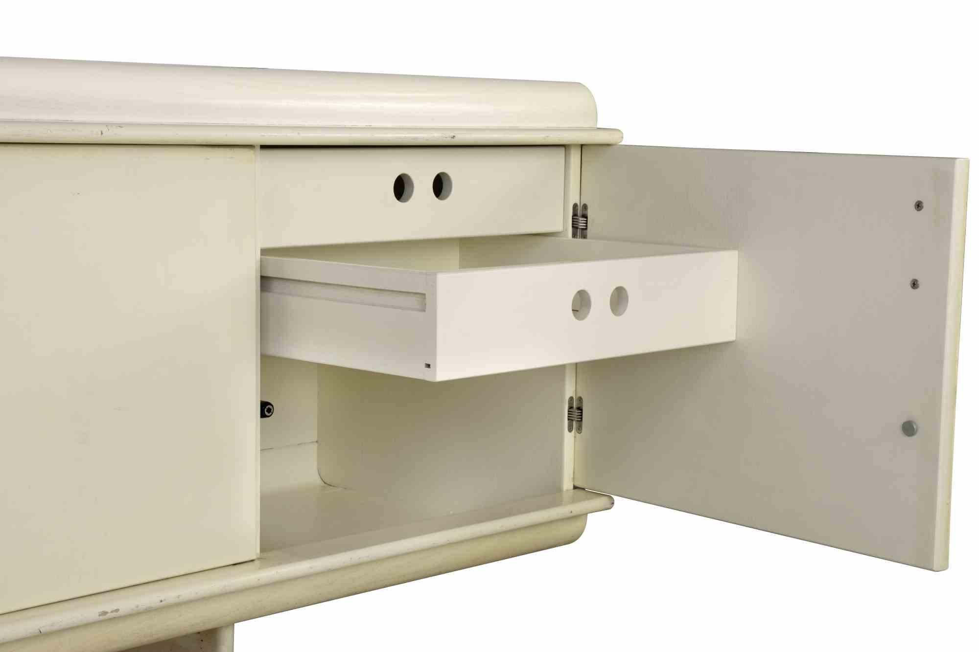 Mid-20th Century Vintage Wooden Sideboard by Vittorio Introini, 1960s